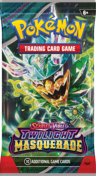 1x Pokemon Scarlet & Violet:  Twilight Masquerade Booster Pack