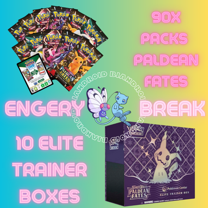 Pokemon Scarlet & Violet Paldean Fates ETB Case Energy Break - Androids Poke Shack