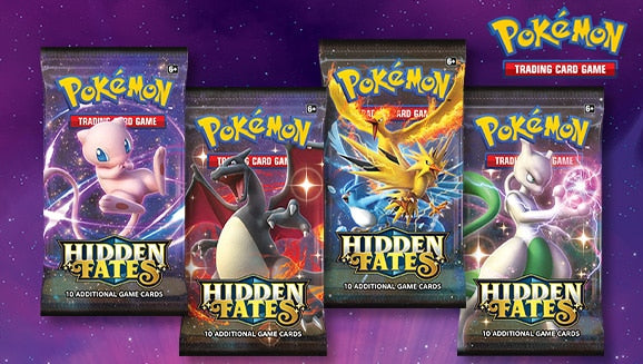 1x Pokemon Sun & Moon Hidden Fates Booster Pack - Androids Poke Shack