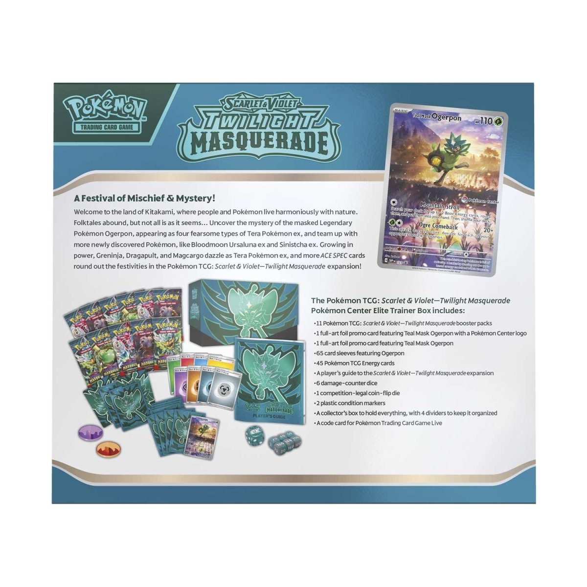 Twilight Mascquerade Elite Trainer Box Pokemon Center Edition