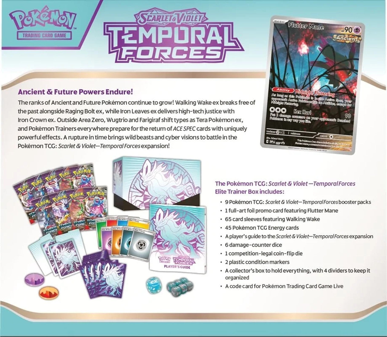 Pokemon Scarlet & Violet Temporal Forces Elite Trainer Box - SV05: Temporal Forces - Androids Poke Shack