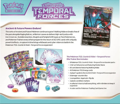 Pokemon Scarlet & Violet Temporal Forces Elite Trainer Box - SV05: Temporal Forces - Androids Poke Shack